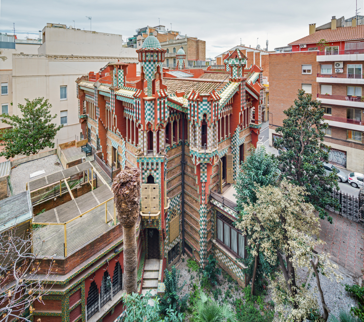 Cinco lugares escondidos en Barcelona - La Casa Vicens es la primera obra de Gaudí